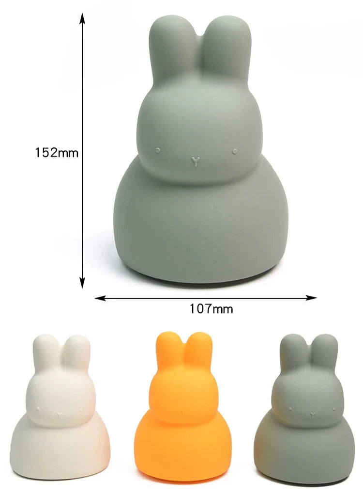 Tirelire Lapin Silicone Jaune – BunnyFlex Jaune