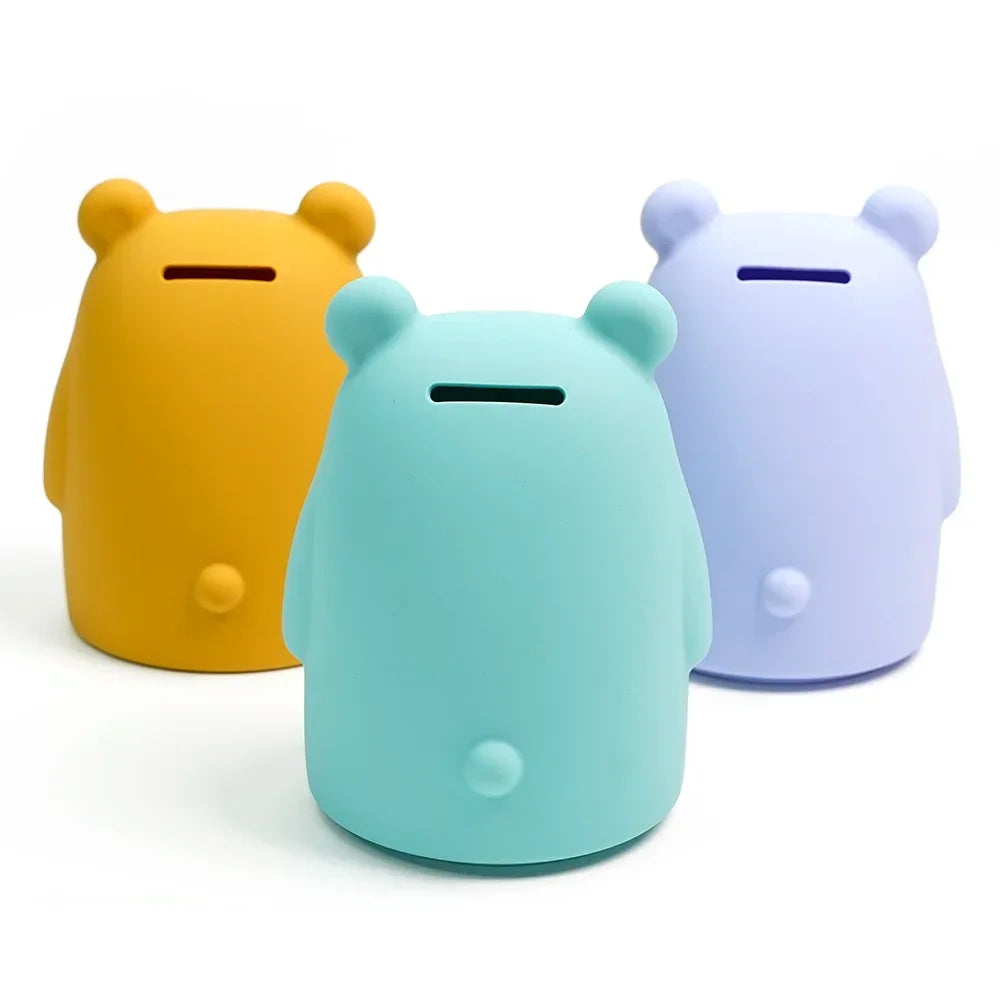 Tirelire en Silicone Bleue – BleuFlex