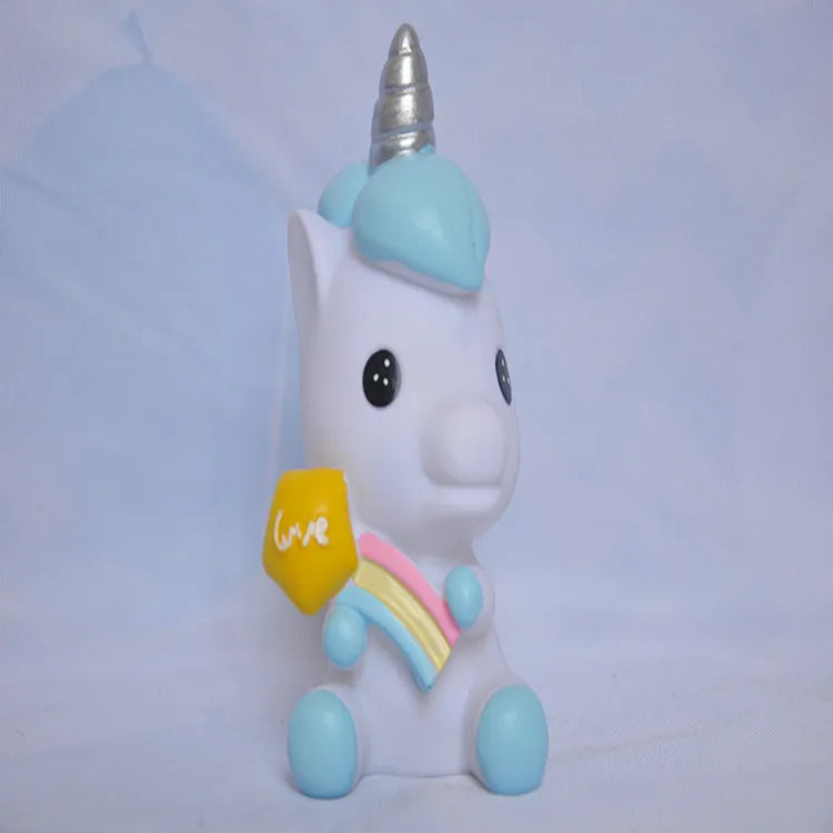 Tirelire Licorne Bleue "Blue Unicorn Bank"