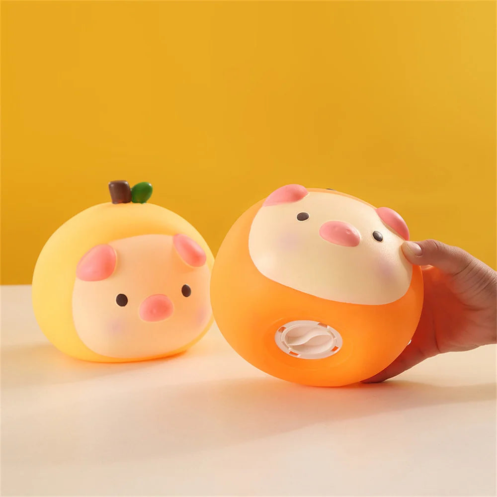 Tirelire Cochon Orange "Orange Piggy Bank"