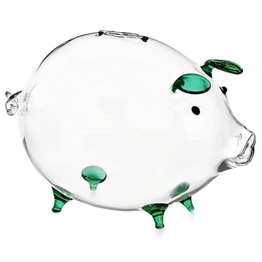 Tirelire Cochon Transparent en Verre – Cochon de Cristal