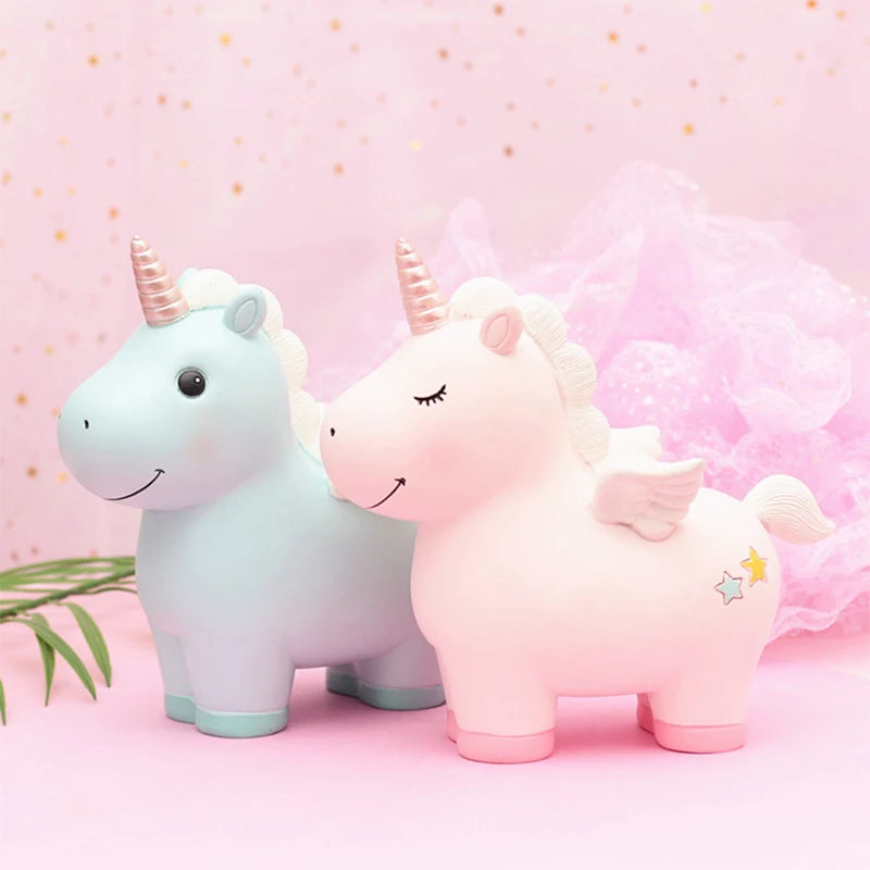 Tirelire Licorne Rose – Licorne Rêveuse