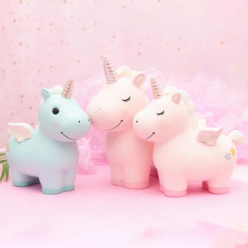 Tirelire Licorne Rose – Licorne Rêveuse