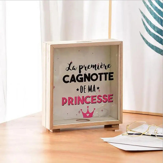 Tirelire Mariage en Bois – Ma princesse