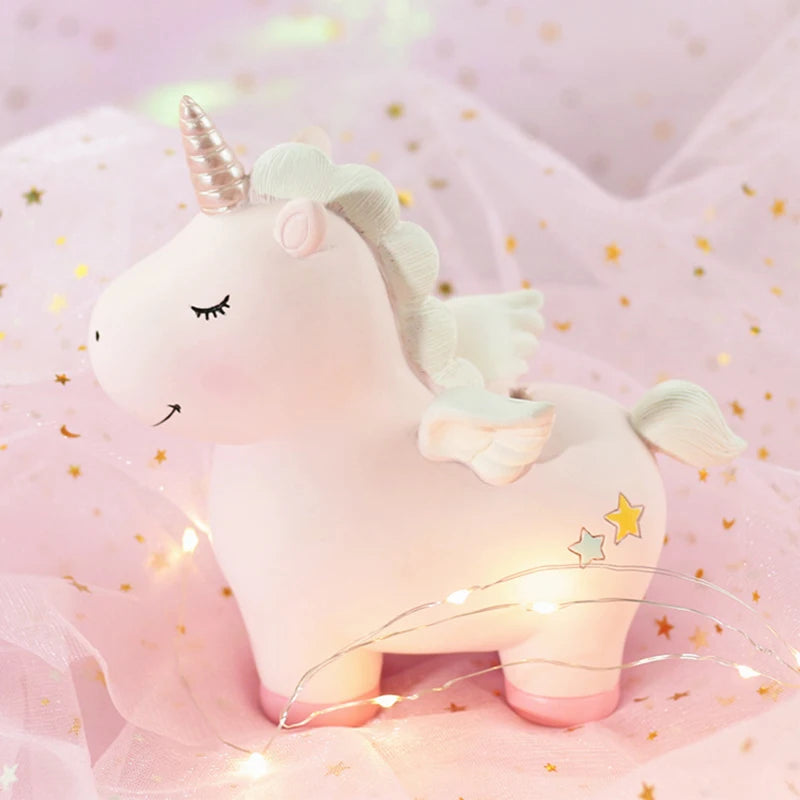 Tirelire Licorne Rose – Licorne Rêveuse